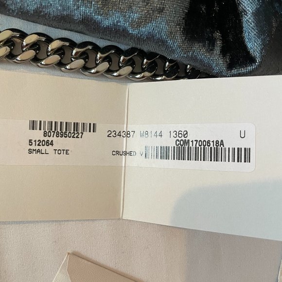 Stella McCartney Fallabella Velvet Small Tote NEW - Picture 7 of 7